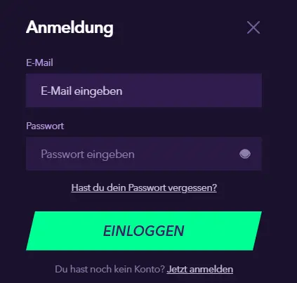 Login Prozess nao bet casino